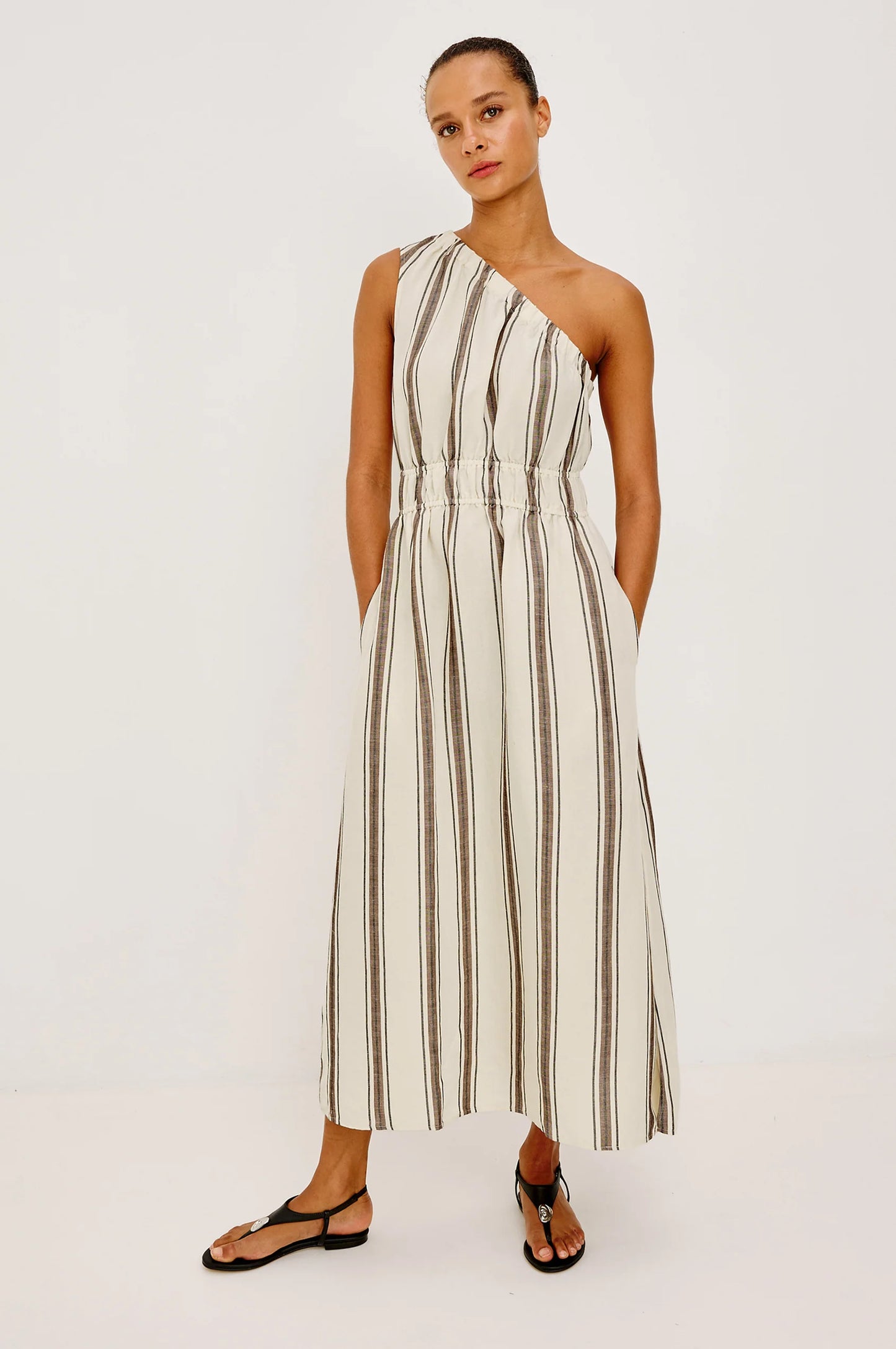 Selani Dress-Stripe