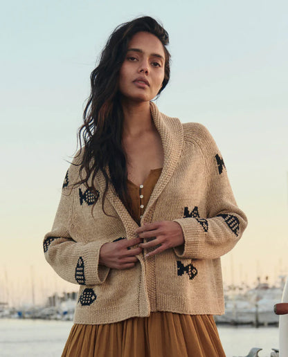 Swimming Fish Cardi