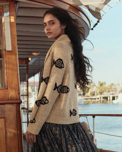 Swimming Fish Cardi