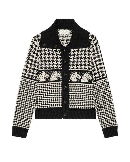 Pony Cardigan-Blk