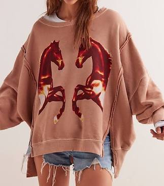 Mirrored Horses Sweatshirt