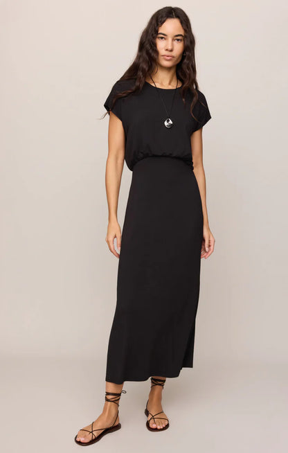 Anika Midi Dress-BLK