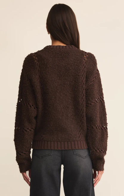 Sundance Sweater Jacket-Choco