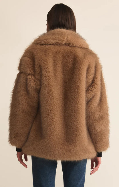 Logan Faux Fur Coat-MIK