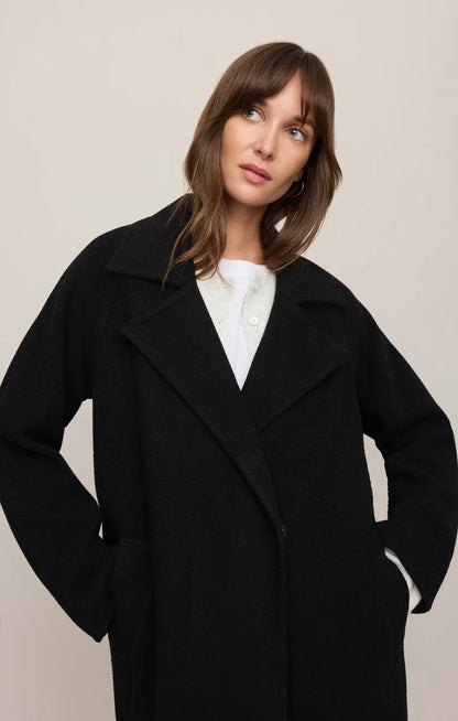Crosby Cocoon Coat-BLK