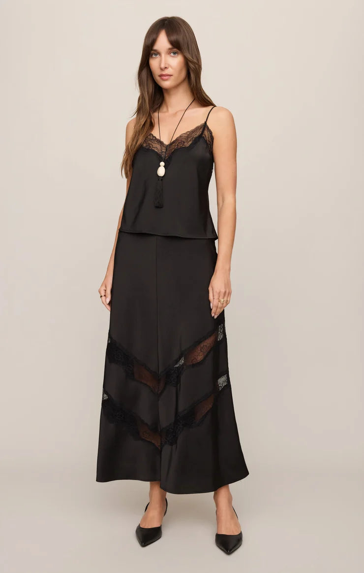 Kori Lace Inset CAMI-BLK
