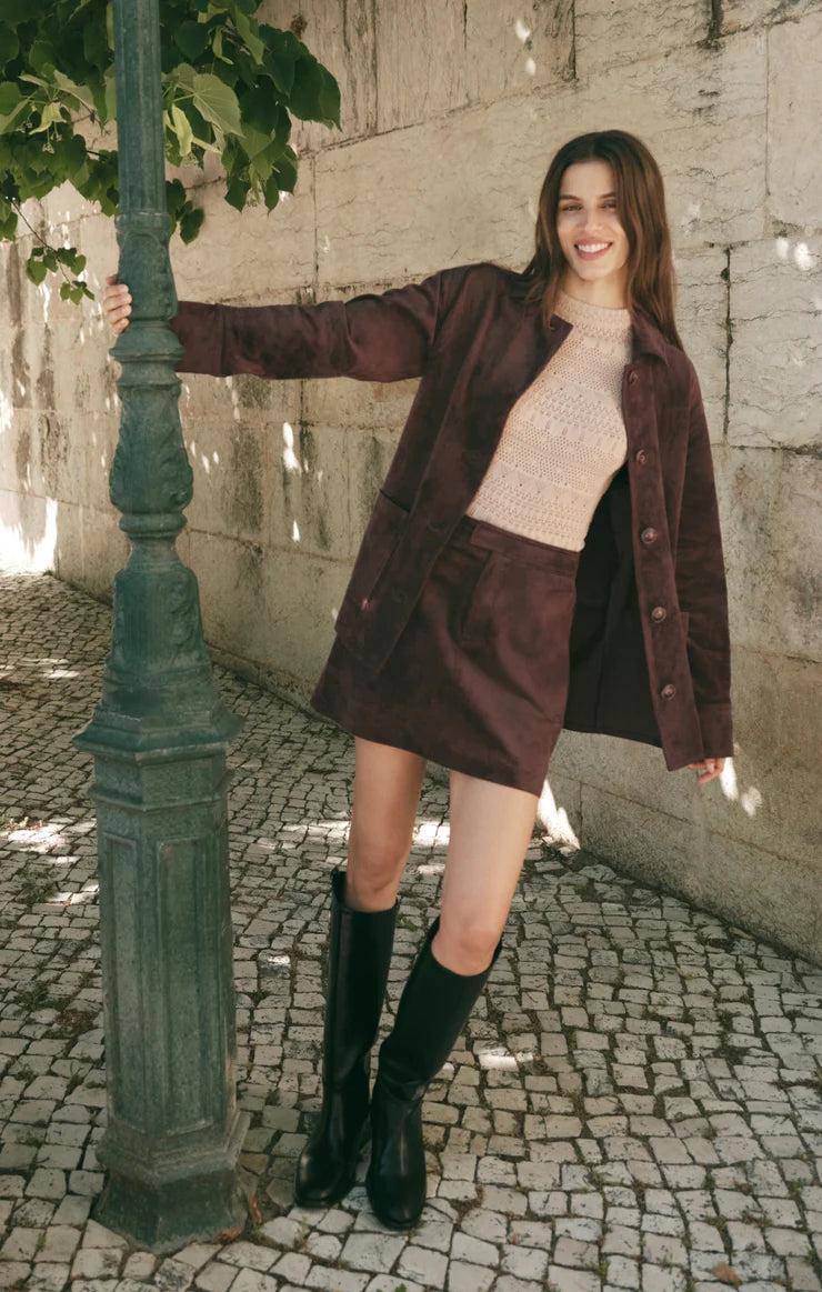 Perri Suede Mini Skirt- DAC