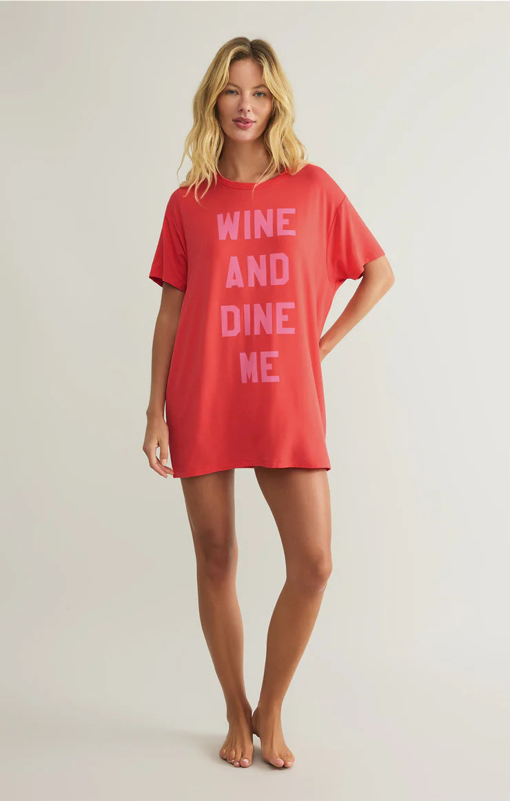 Wine & Dine Night Shirt