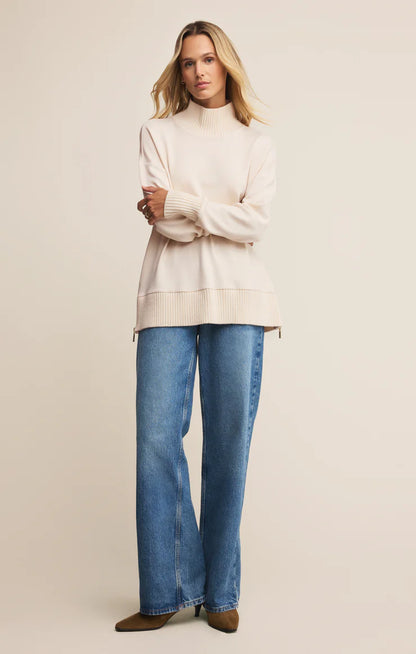 Sable Mock Neck Sweatshirt