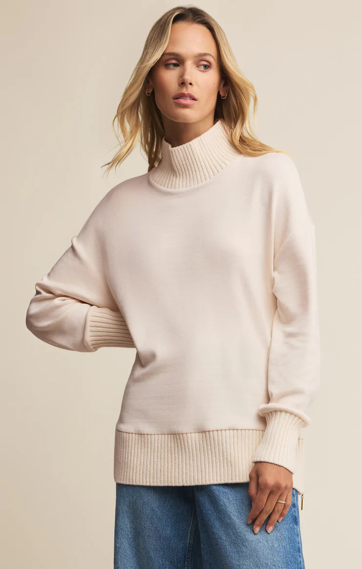Sable Mock Neck Sweatshirt