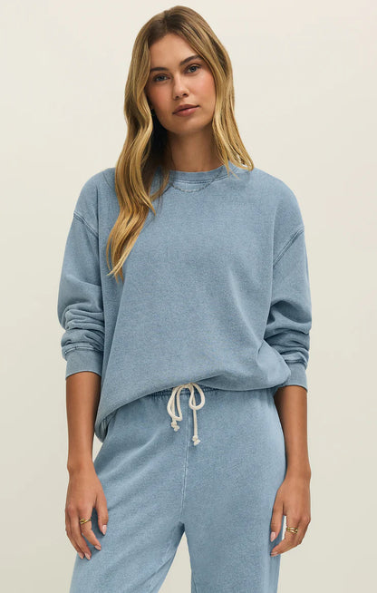 Boyfriend Denim Sweatshirt