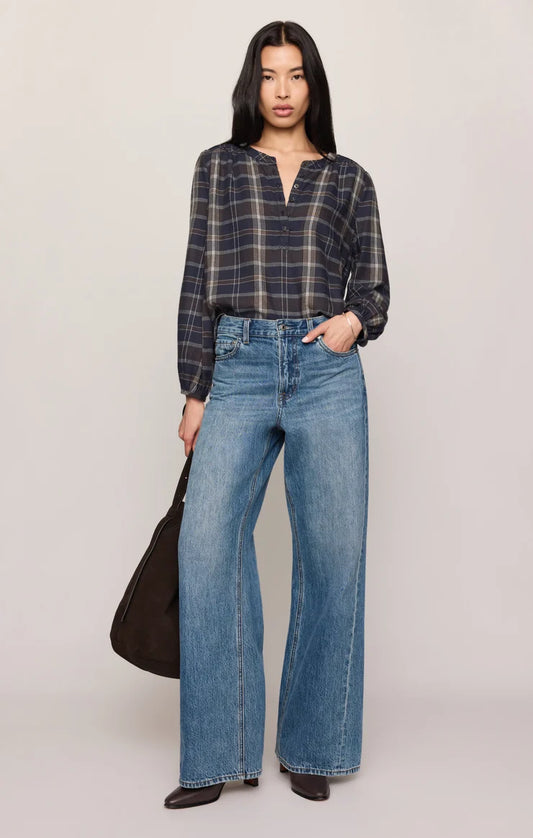 Autmn Plaid Blouse-ECP