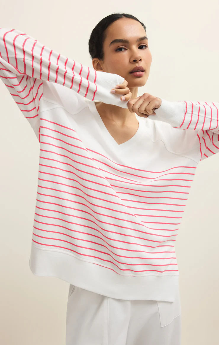 Weekender Stripe V Neck-more colors