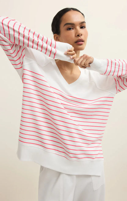 Weekender Stripe V Neck-more colors