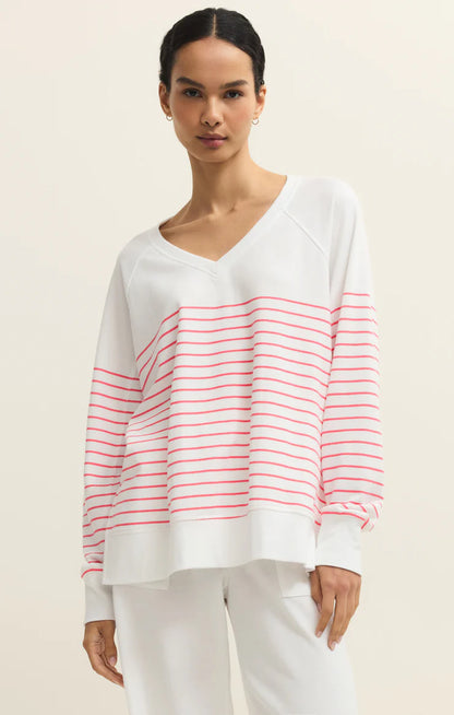 Weekender Stripe V Neck-more colors