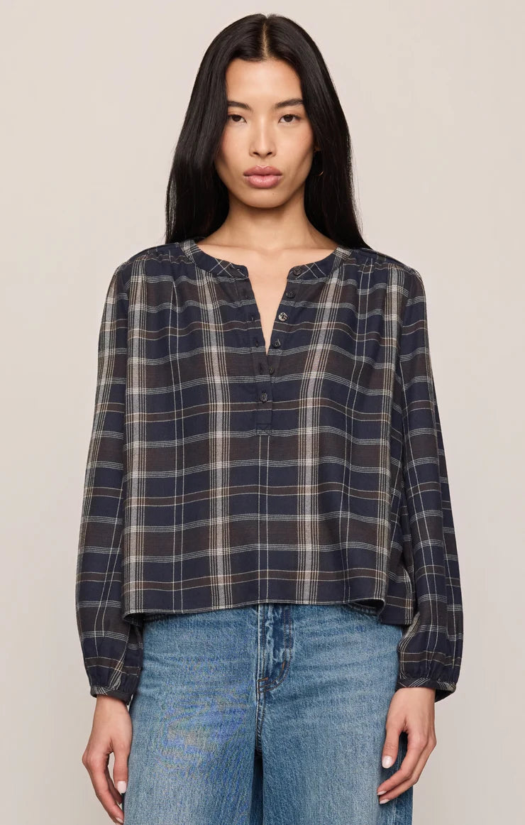 Autmn Plaid Blouse-ECP