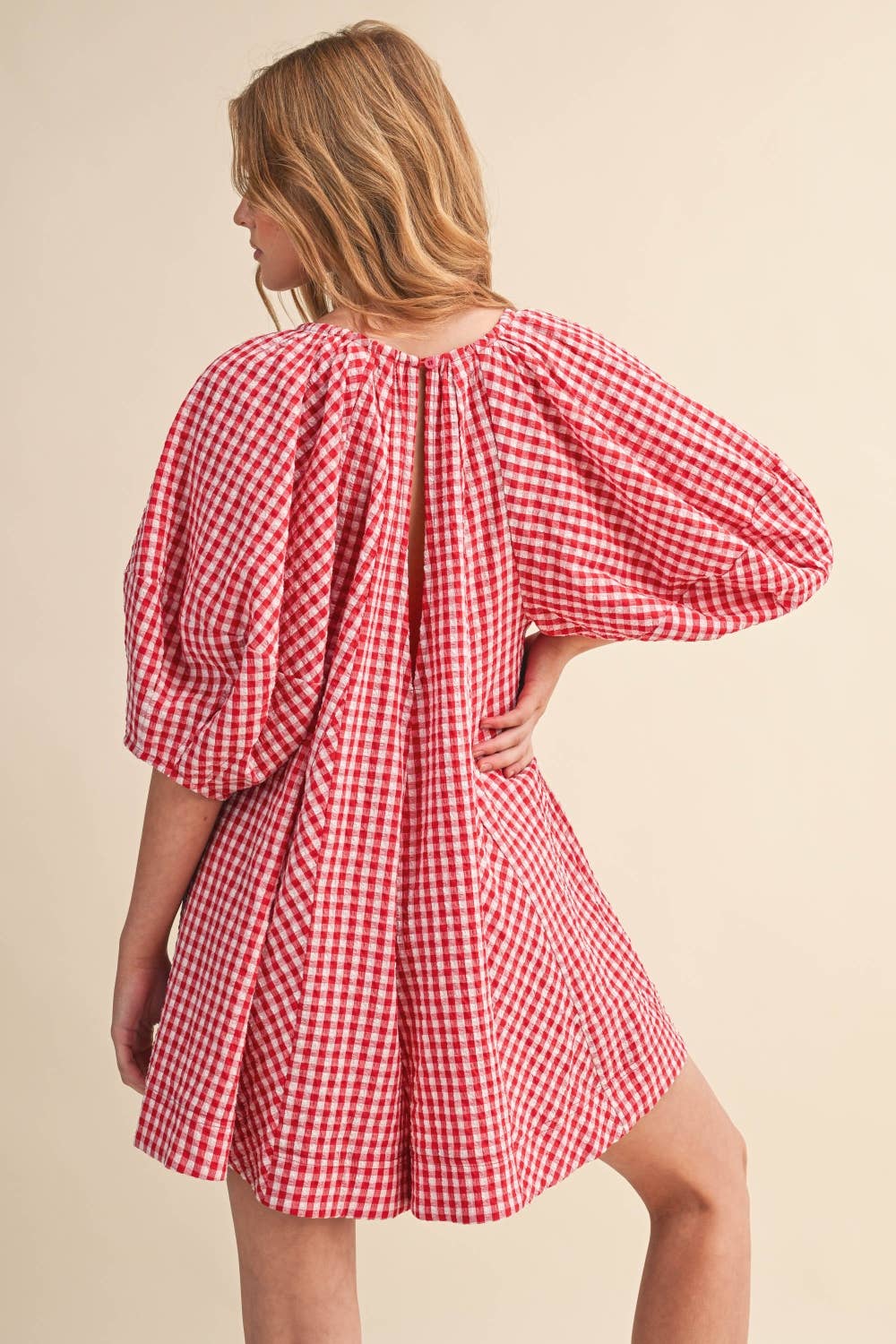 GINGHAM ROMPER