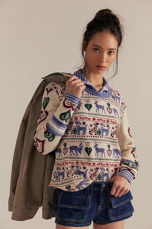 Blissful Layering Tee- Snowdrop