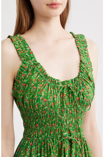 Emmaretta Dress-Emerald