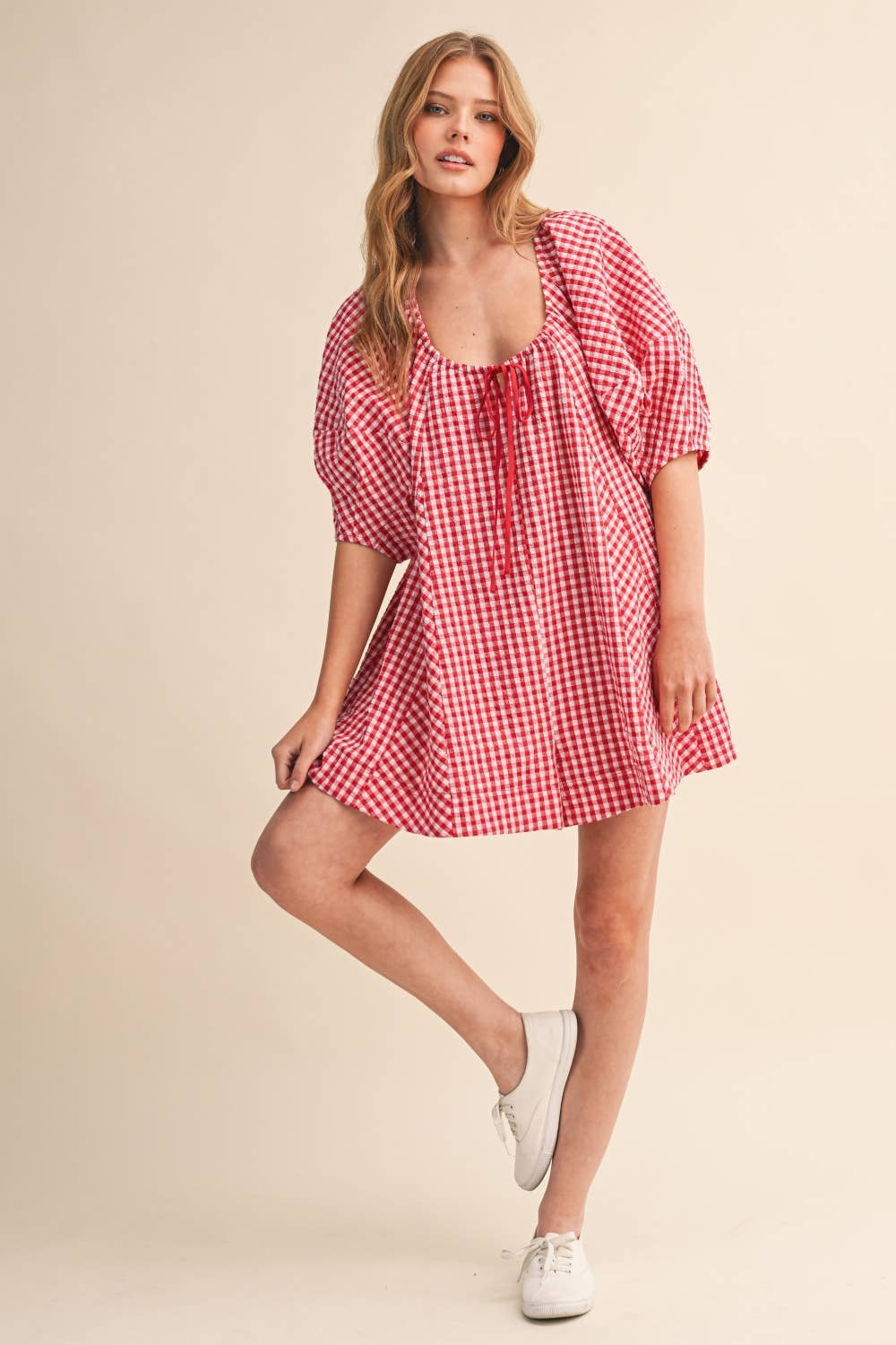 GINGHAM ROMPER