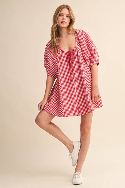 GINGHAM ROMPER
