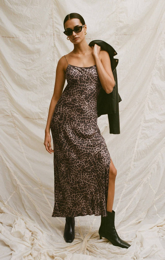 Cielo Leopard Midi Dress