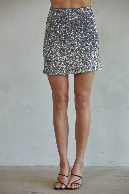 Sequin Mini Skirt