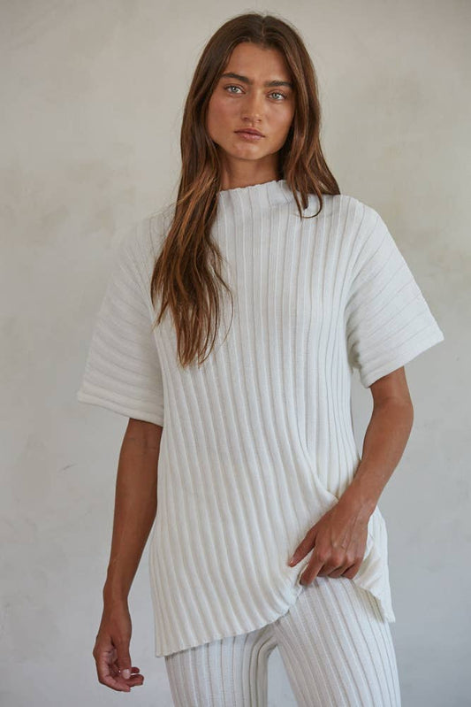 Cotton Ribbed Pullover