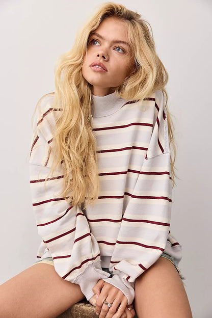Palm Spring Stripe Pullover