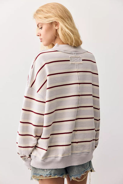 Palm Spring Stripe Pullover