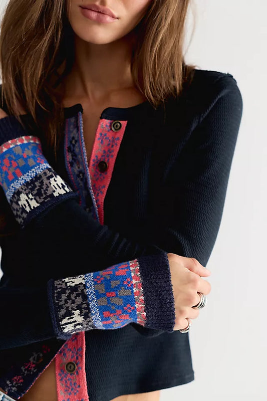 NOA Cardigan charcoal