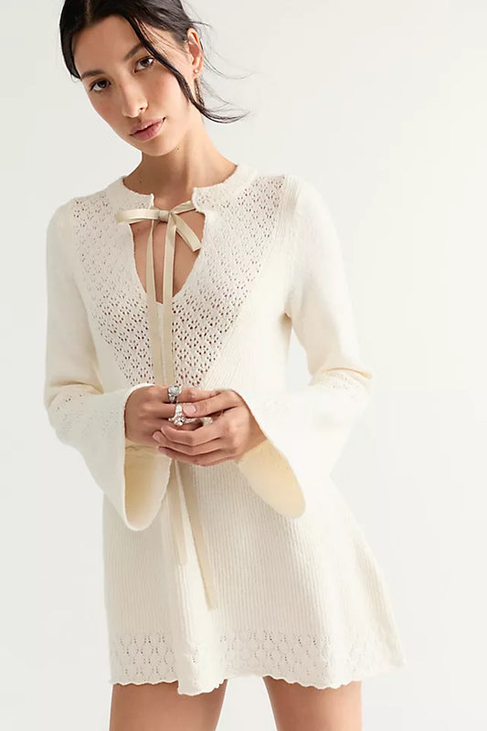 Sweater Dress-Ivory