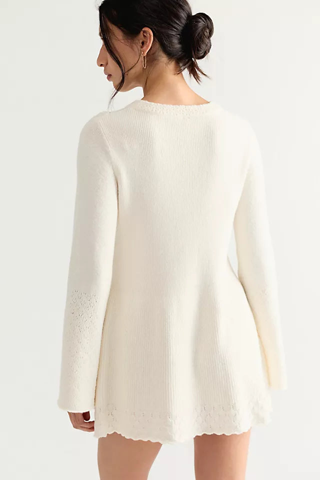 Sweater Dress-Ivory