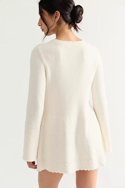 Sweater Dress-Ivory