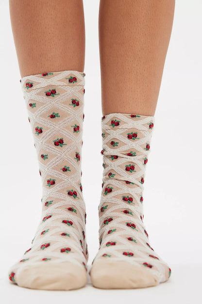 Floral Trouser Sock