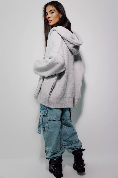 Thistle Cardi-grey