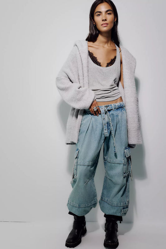 Thistle Cardi-grey
