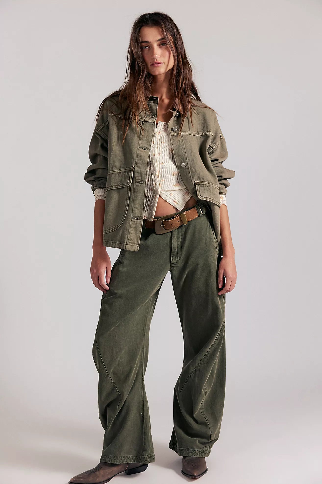 Spotlight Trousers-Olive
