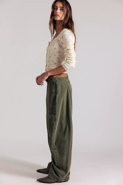 Spotlight Trousers-Olive