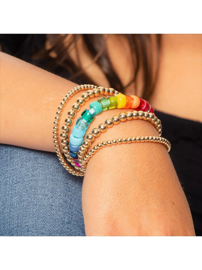 DIY Daily Candy Rainbow Beaded Bracelet Kit