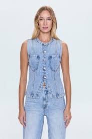 Gia Fitted Collarless Vest