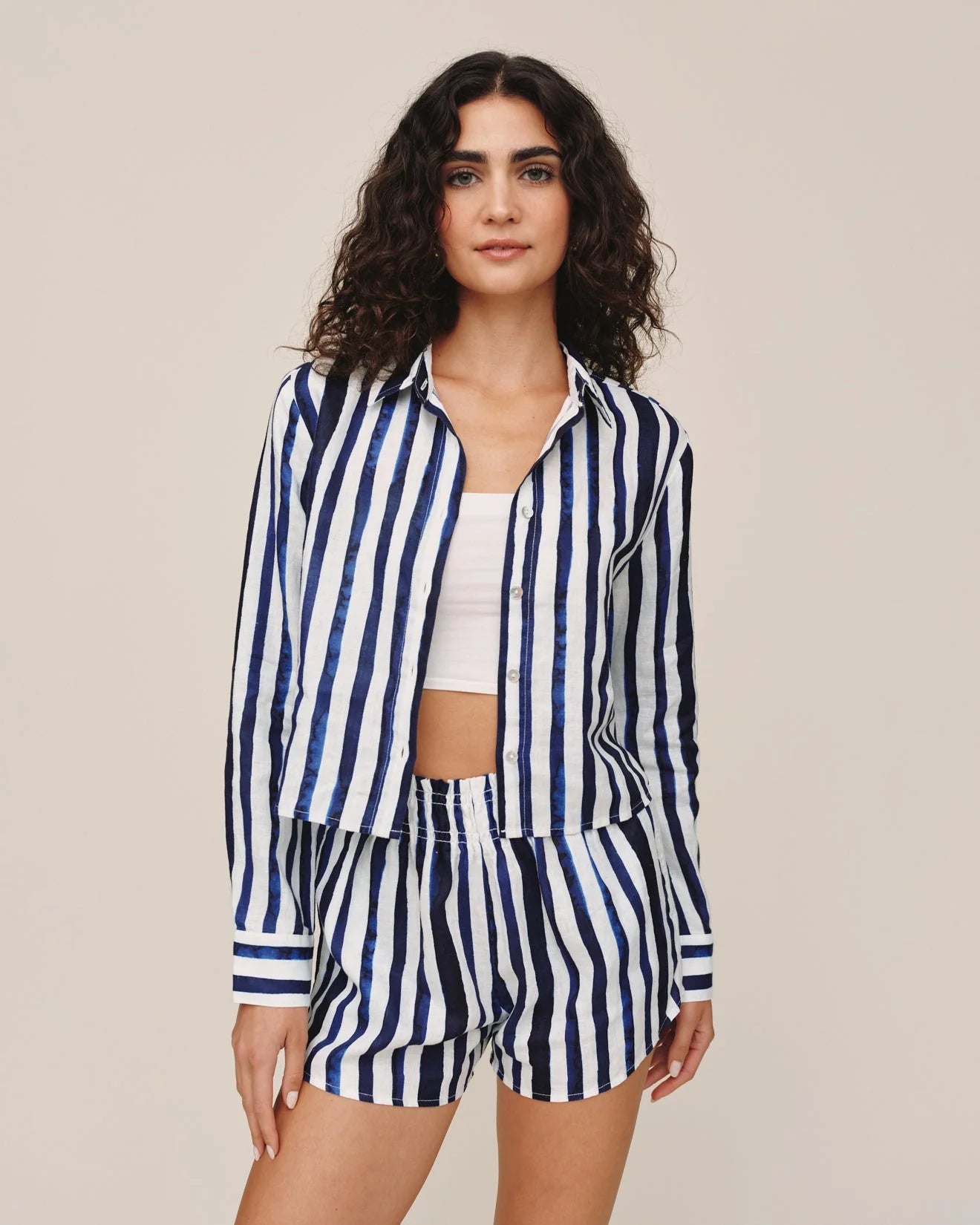 L/S Crop Shirt