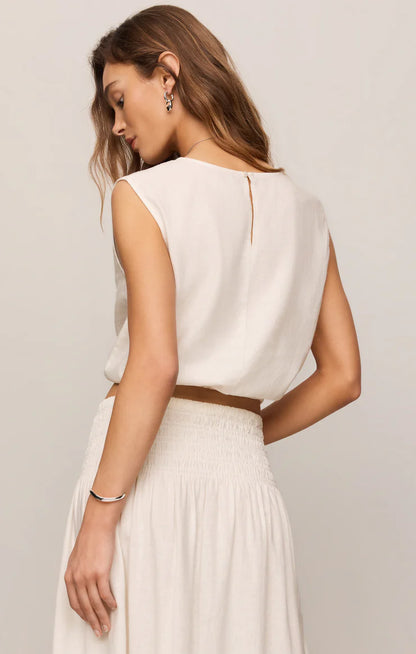 Merit Top-Wht