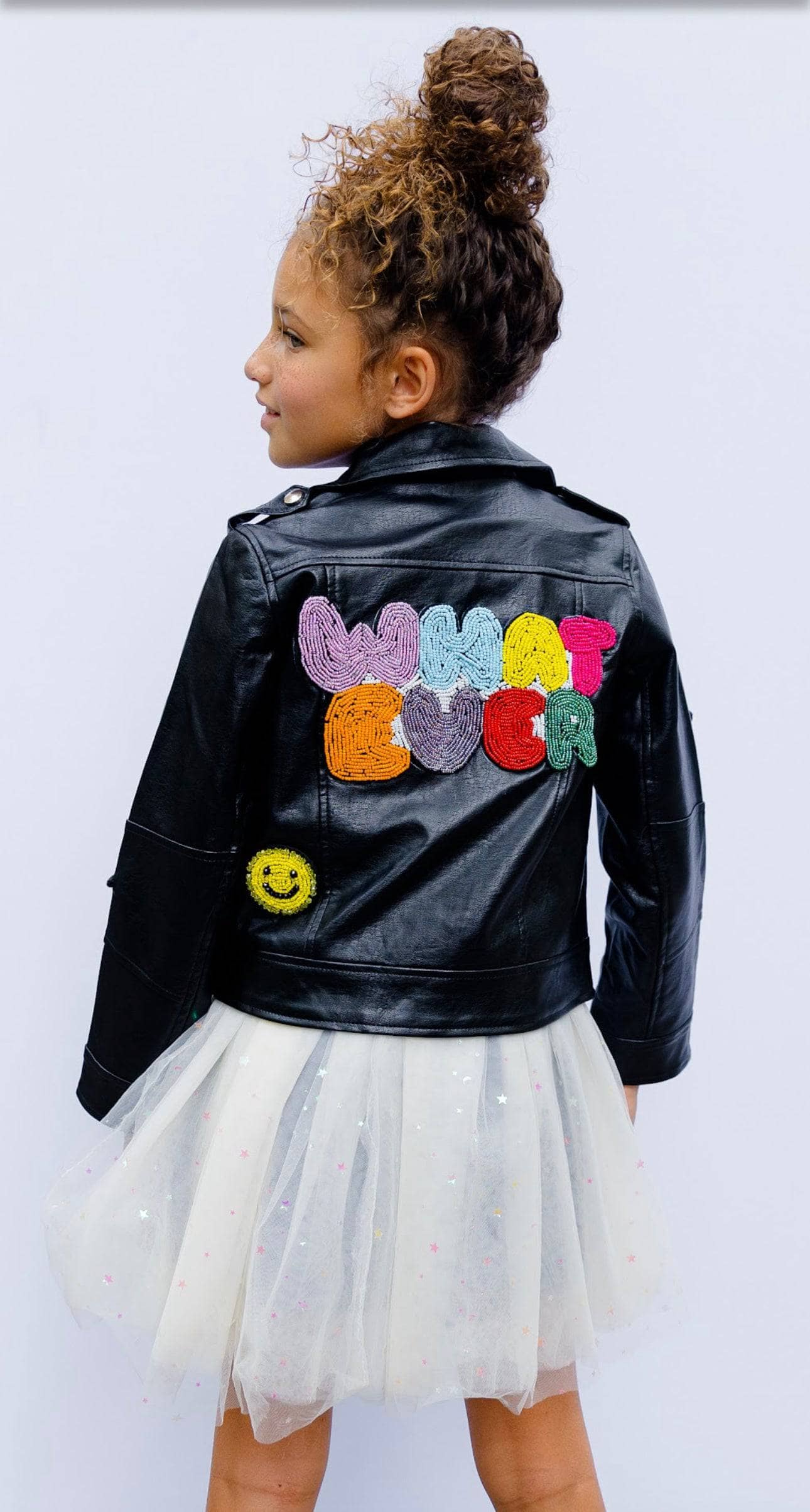 Whatever Bead Leather Jacket