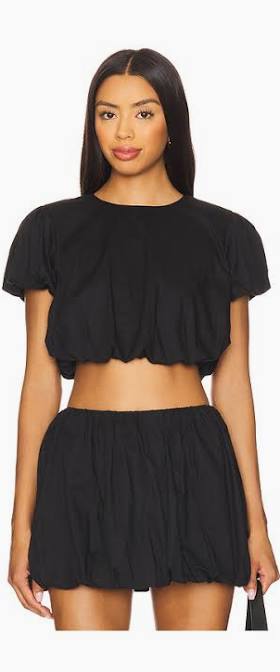 Highland Crop Top- Black