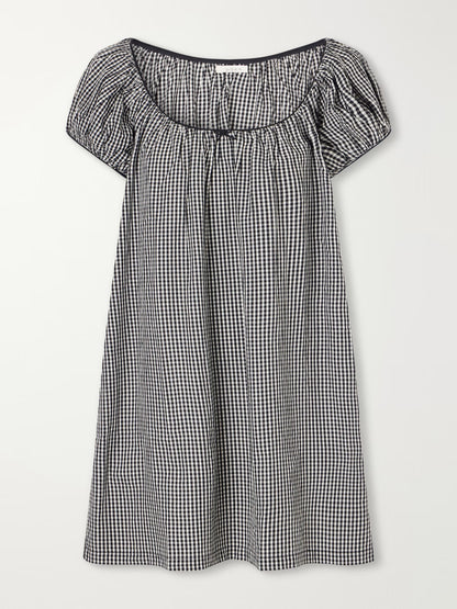 Julia Dress-Noir Gingham