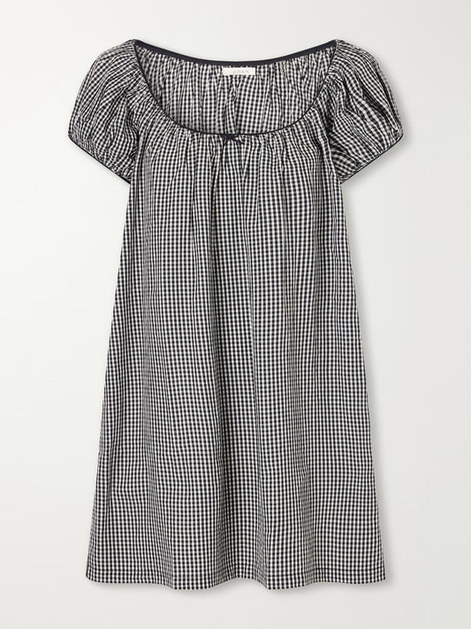 Julia Dress-Noir Gingham
