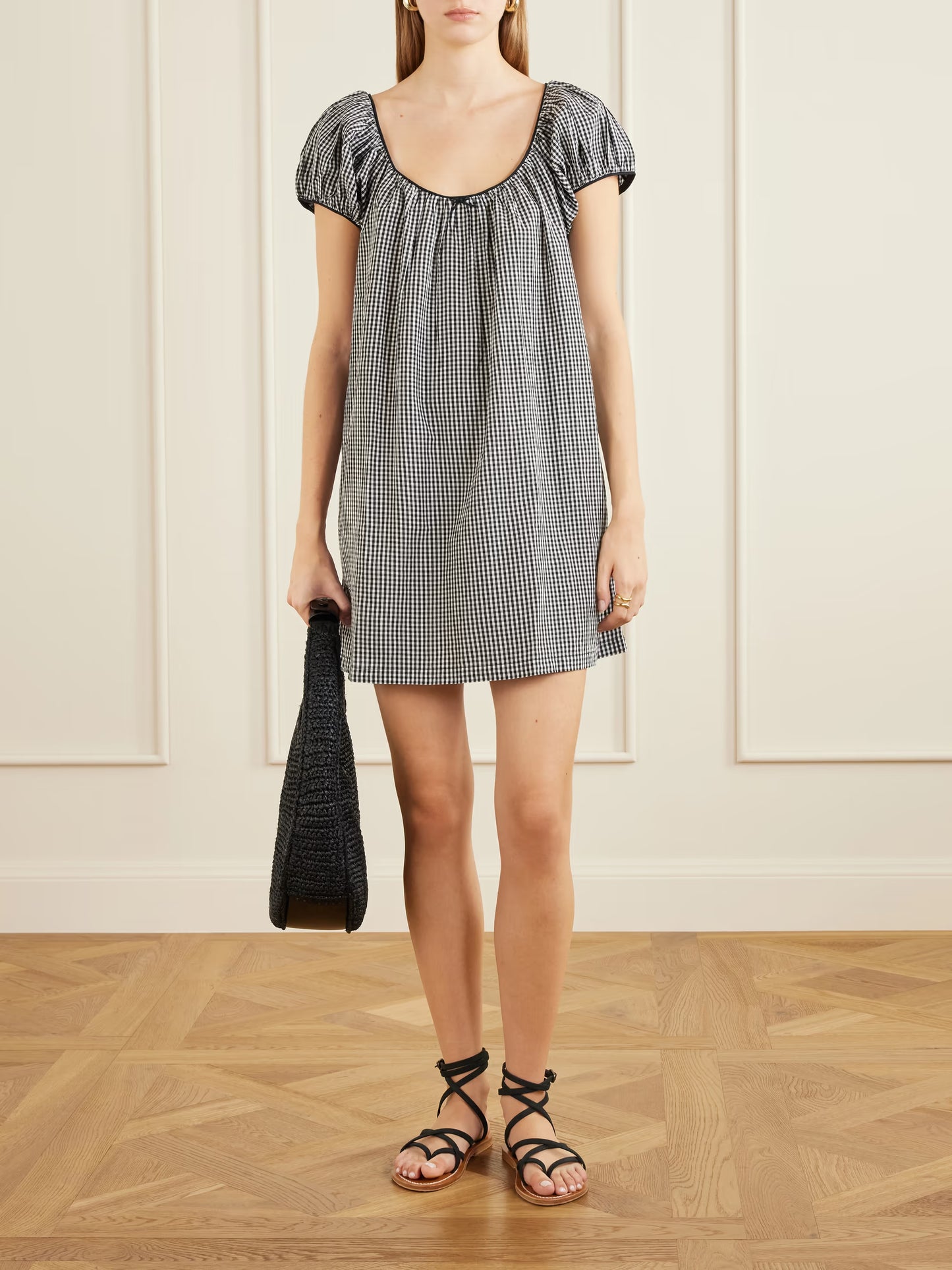 Julia Dress-Noir Gingham