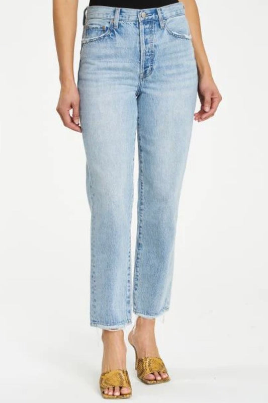 Charlie High Rise Classic Straight Ankle Jean