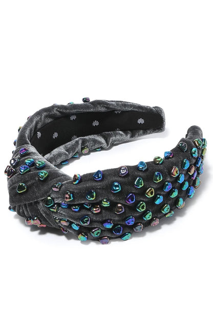 Faux Freshwater Pearl Knotted Headband
